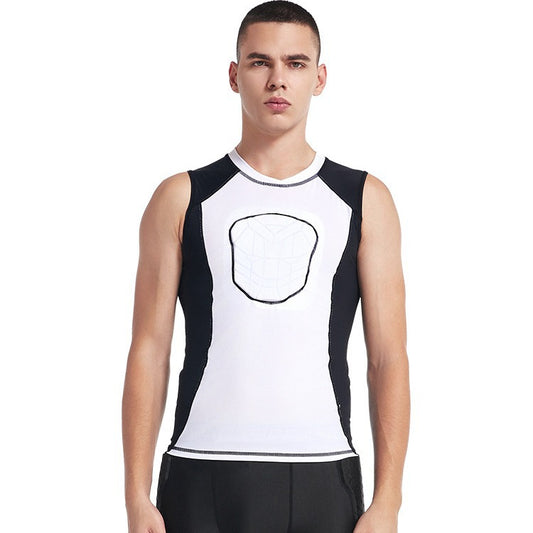 Sports Protective Vest with Cushioned Pads for Training