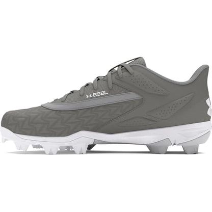 Under Armour Mens Leadoff Low RM 3.0 Baseball Cleat (101) Baseball Gray/Baseball Gray/White 6.5 US
