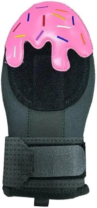 Longcanhui Baseball Sliding Mitt Universal Right or Left Hand Baseball Sliding Glove Sliding Mitt Youth & Adult SizesNeopreneAdjustable Wrist Compression Strap (Pink IcecreamAdult)